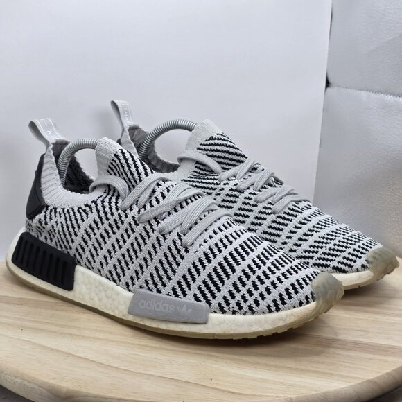 Adidas Mens NMD R1 CQ2387 Gray Running Shoes Sneakers Size 10 - Picture 5 of 9